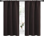 NICETOWN Kitchen Curtains, Short Blackout Curtains & Drapes, Energy Smart Noise - Image 2