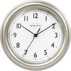 Presentime & Co. 8.5" Modern Farmhouse Essential Wall Clock, Silent Non Ticking by Presentime