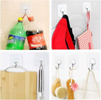 FOTYRIG Adhesive Hooks Heavy Duty, 15lb 180 Degree Rotating Wall Sticky Hooks - Image 6