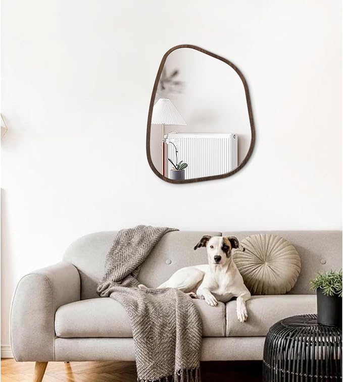 Irregular Asymmetrical Mirror Wall Mounted, Unique Vanity Mirror, Shaped - Image 3