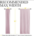 NICETOWN Bedroom Curtains, Room Darkening Draperies Window Curtain Panels - Image 7