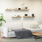 Boswillon 55.1 Inches Long Floating Shelves, 2 Set Rustic Wall Shelf - Image 2