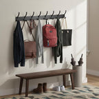 Dntorx Coat Rack Wall Mount, 2 Pack Coat Hooks Hanger Wall Double Hook Rack - Image 7