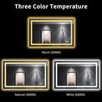 LOAAO 48"X30" LED Bathroom Mirror - Image 5
