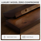 Homeforia Walnut 20 inch Floating Shelf, High End Solid Real Wood 20inch - Image 3