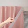 Thermal Blackout Curtains with Self-Adhesive Tape, No Rod No Drill Easy Install by Sovtfides