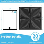 Art3d 20 Pack Decorative 3D Wall Panels, 19 Sq.Feet PVC Interior Wall Décor - Image 2
