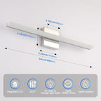 Combuh Modern Bathroom Vanity Light Fixtures Above Mirror Soft Shadow Free Wall - Image 5