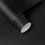 Vinjiasin Black Wallpaper Wood Grain Contact Paper Peel and Stick Wall Paper by Vinjiasin