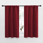 NICETOWN Christmas Burgundy Curtains Blackout Drape Panels by NICETOWN