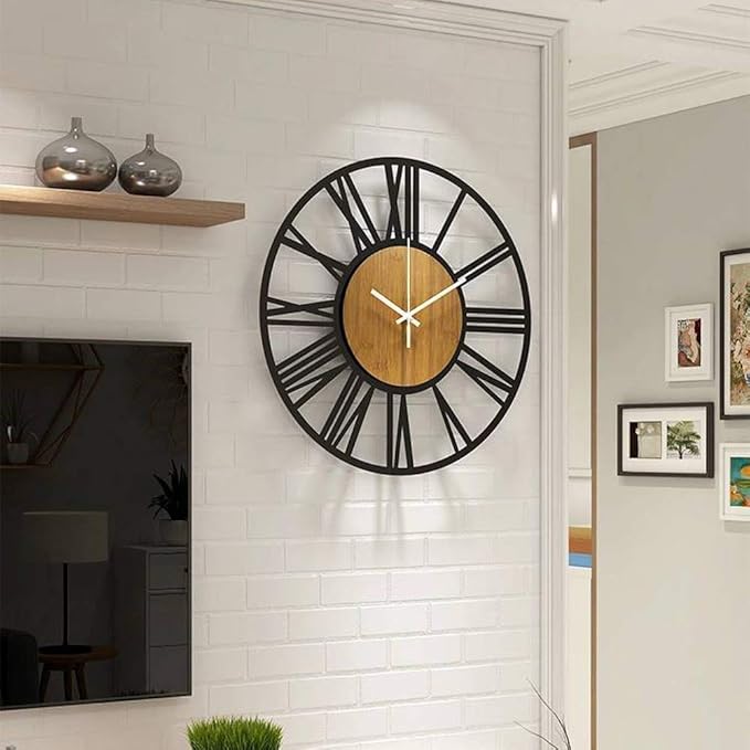1st owned Wall Clocks for Living Room Decor, Round Silent Non Ticking, Modern - Image 7