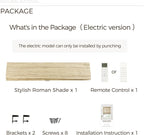 TWOPAGES Woven Bamboo Cordless Roman Shades, Custom No Drill or Motorized Blinds - Image 7