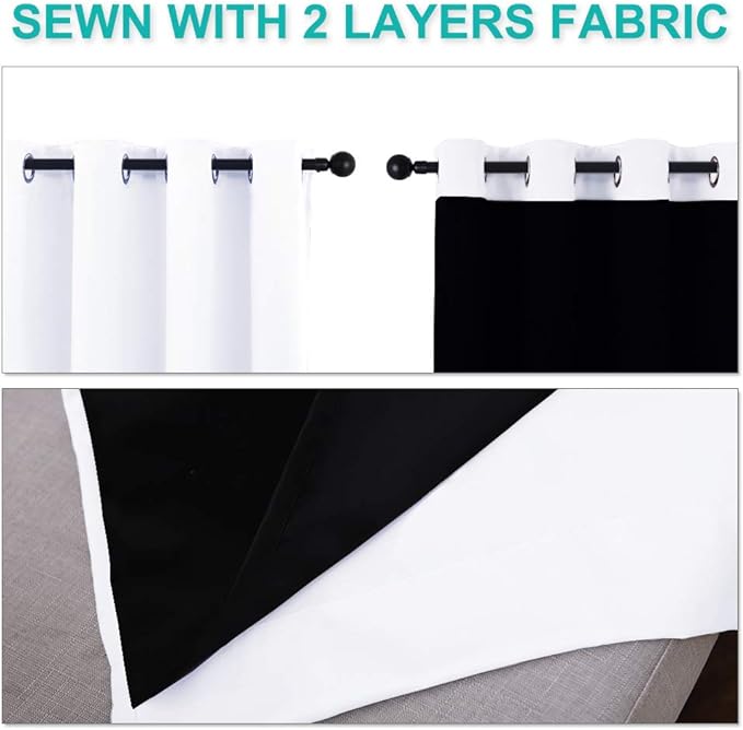 NICETOWN Full Shading Cold Blocking Curtains - Image 5