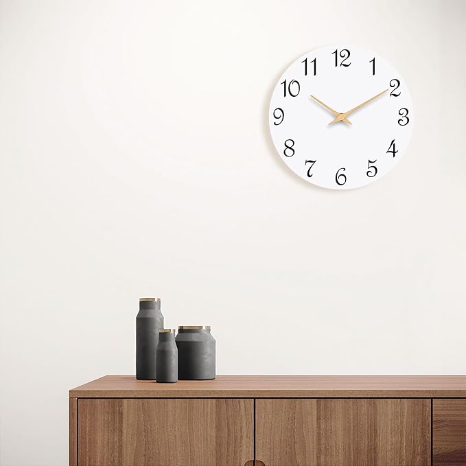 Roymnie Wall Clock 14 Inch, Modern Wall Clocks Battery Operated, Silent Non - Image 5