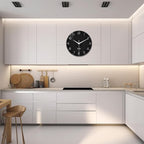 XNM Decorative Wall Clocks Battery Operated 14 Inch Black Wall Clock - Image 4