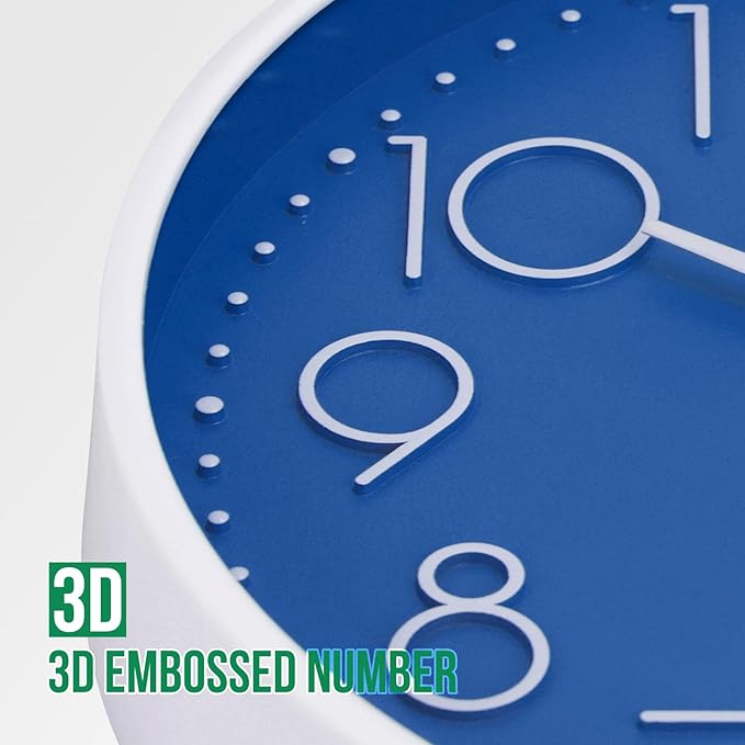 Wall Clock Non-Ticking Silent Modern Simple Style Round Decor Clock - Image 6