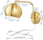 VATONI Wall Sconce with Remote Control, Plug in Wall Sconces Dimming 0-100% and - Image 6
