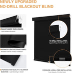 AOSKY No Drill Cordless Blackout Roller Shades - Image 2