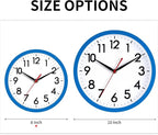 AKCISOT Wall Clock 8 Inch Silent Non-Ticking Modern Clocks Battery Operated - Image 3