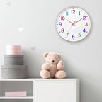HZDHCLH Kid Wall Clocks Battery Operated, 12 inch Silent Non Ticking Modern - Image 4