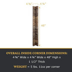 AZ Faux High-Density Polyurethane Faux Stone Flush Inside Corner - Image 3