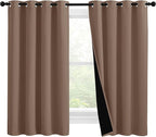 NICETOWN Bedroom Full Blackout Curtain Panels, Super Thick Insulated Window by NICETOWN