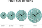 12 Inch Teal Wall Clock - Image 2