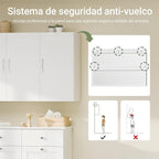 Haotian Wall Cabinet for Laundry Room, Wall Storage Medicine Cabinet for - Image 4