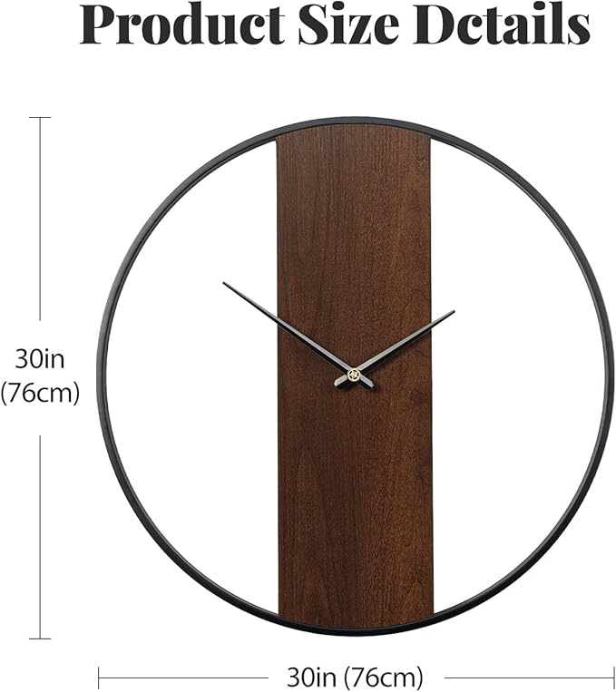 Large Wall Clock 30 Inch Modern Wall Clock - Image 5