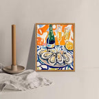 AtterrirArt Oyster Dining Room Wall Art, Champagne Abstract Picture Wall Decor - Image 2