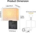Bedside Wall Lamp for Bedroom, Plug in Wall Sconce - Image 7
