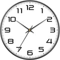 8 Inch Modern Wall Clocks Battery Operated by MABPEDO