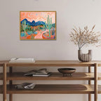 AtterrirArt Framed Boho Wall Art, Vintage Desert Picture Painting Print - Image 3