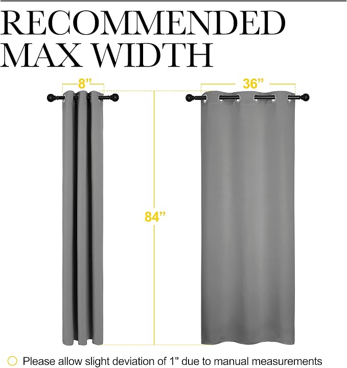 NICETOWN Thermal Insulated Grommet Blackout Curtains - Image 6