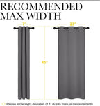 NICETOWN Grey Blackout Curtain Panels - Image 7