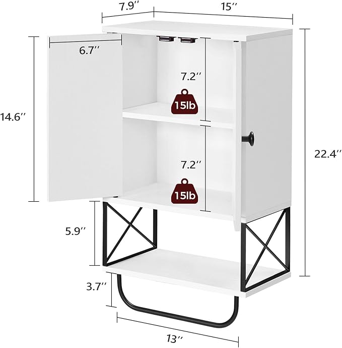 MAHANCRIS Bathroom Wall Cabinet - Image 2