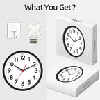AKCISOT 12 Inch Wall Clock Silent Non-Ticking Modern Wall Clocks Battery - Image 7
