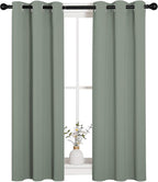 NICETOWN Bedroom Curtain Panels Blackout Draperies, 1 Pair, 29 by 40 inches - Image 2