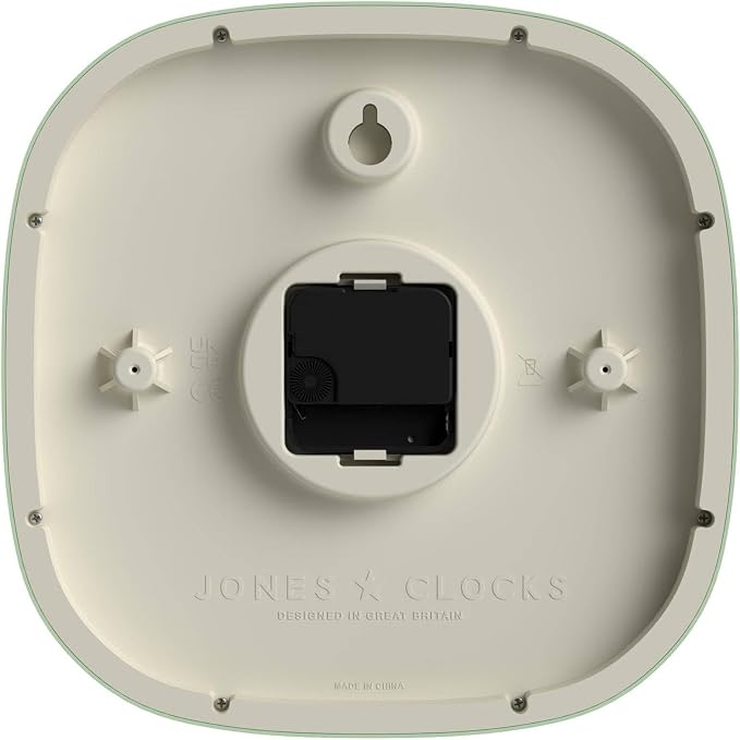 JONES CLOCKS® Sprite wall Clock | Modern Retro Rounded Square Clock | 10 inch | - Image 7