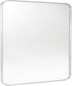 Silver Metal Framed Bathroom Mirror by Minuover