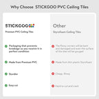 STICKGOO PVC Ceiling Tiles - Image 9