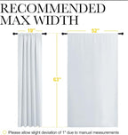 NICETOWN Greyish White Bedroom Curtain Panels - Image 8
