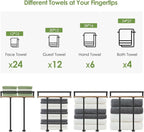 Towel Racks for Bathroom-Wall Mounted Floating Shelves for Wall Bathroom - Image 6