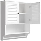 ChooChoo Medicine Cabinet, Bathroom Wall Cabinet, 2 Doors Over The Toilet Space - Image 4