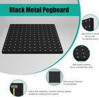 Peg Board, 6 Pack 12"x12" Black Metal Pegboard Panels Pegboards Wall Organizer - Image 4