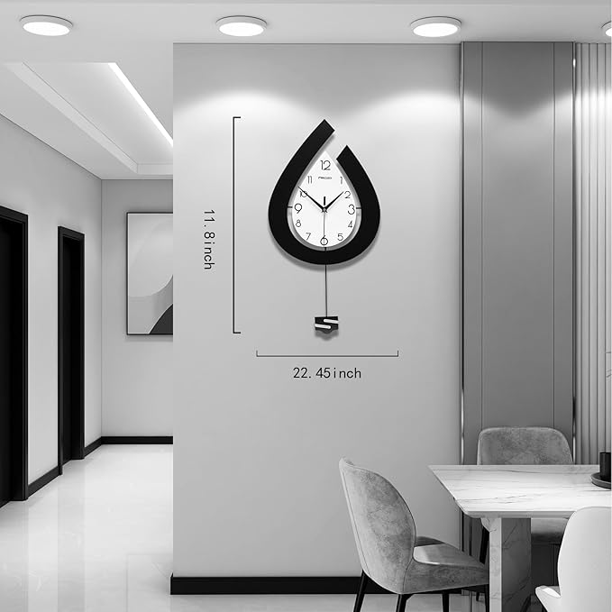 Large Wall Clock for Living Room Decor Big Decorative Pendulum Modern Wall - Image 4