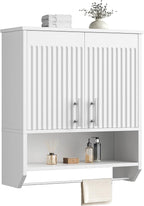 HOOBRO Fluted Bathroom Wall Cabinet, Farmhouse Medicine Cabinet - Image 9