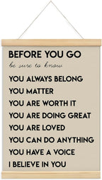 Mental Health Positive Affirmations Inspirational Wall Art Decor, Therapist by Unknown