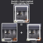 LOAAO 30X36 LED Bathroom Mirror - Image 6