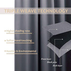 NICETOWN Thermal Patio Door Curtains - Image 3